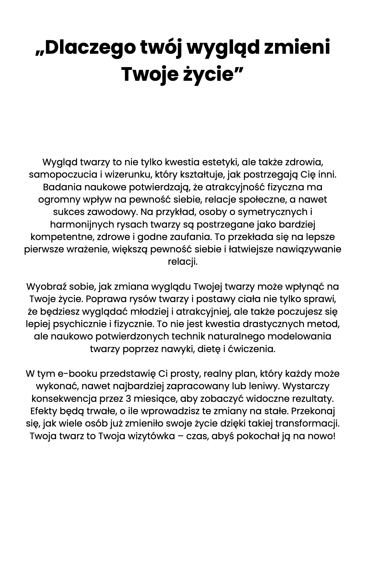 Rzeźba Twarzy – Męski Program 90 Dni